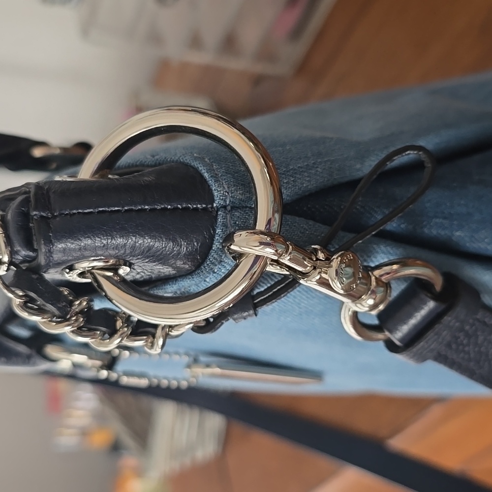 Coach Denim Satchel, Handbag NWT - Picture 5 of 8